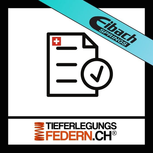 Eibach Federn Gutachten als Artikelbild auch genannt Eibach Fahrwerk Gutachten