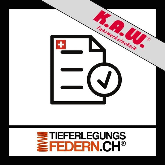 KAW Federn Gutachten als Artikelbild auch genannt KAW Fahrwerk Gutachten