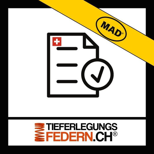 MAD Federn Gutachten als Artikelbild auch genannt MAD Fahrwerk Gutachten