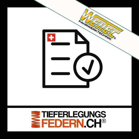 Weitec Federn Gutachten als Artikelbild auch genannt Weitec Fahrwerk Gutachten