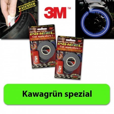 Felgenrandaufkleber 18 Zoll Kawasaki-Grün mit Aufklebehilfe